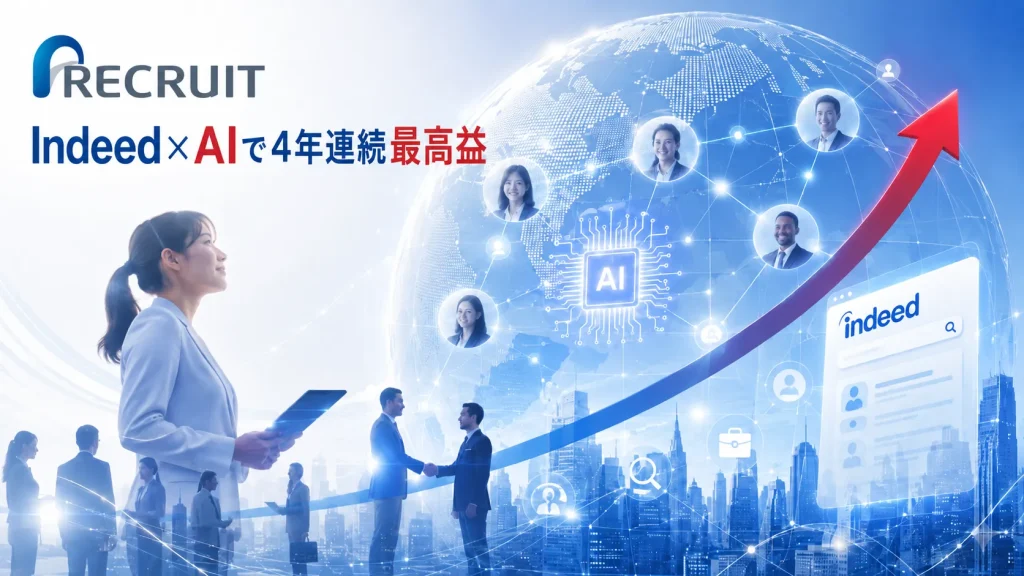 リクルートホールディングスの決算書を読む——Indeed×AIで4年連続最高益、「マッチングプラットフォーム」が世界を獲る戦略